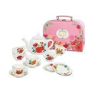 Bright Stripes Floral My Porcelain Tea Set