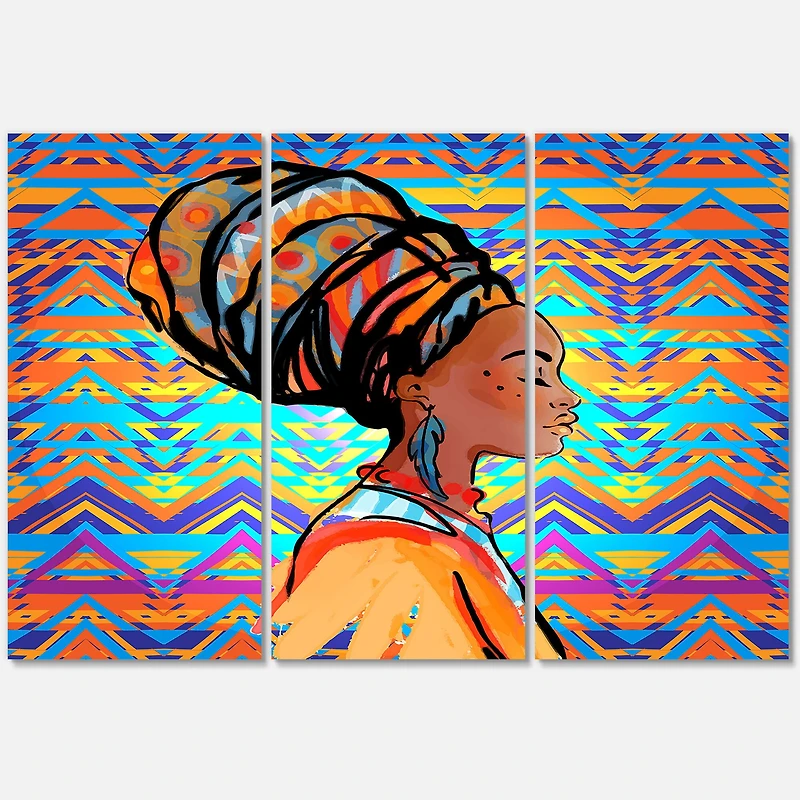 Designart - African American Woman with Turban IV