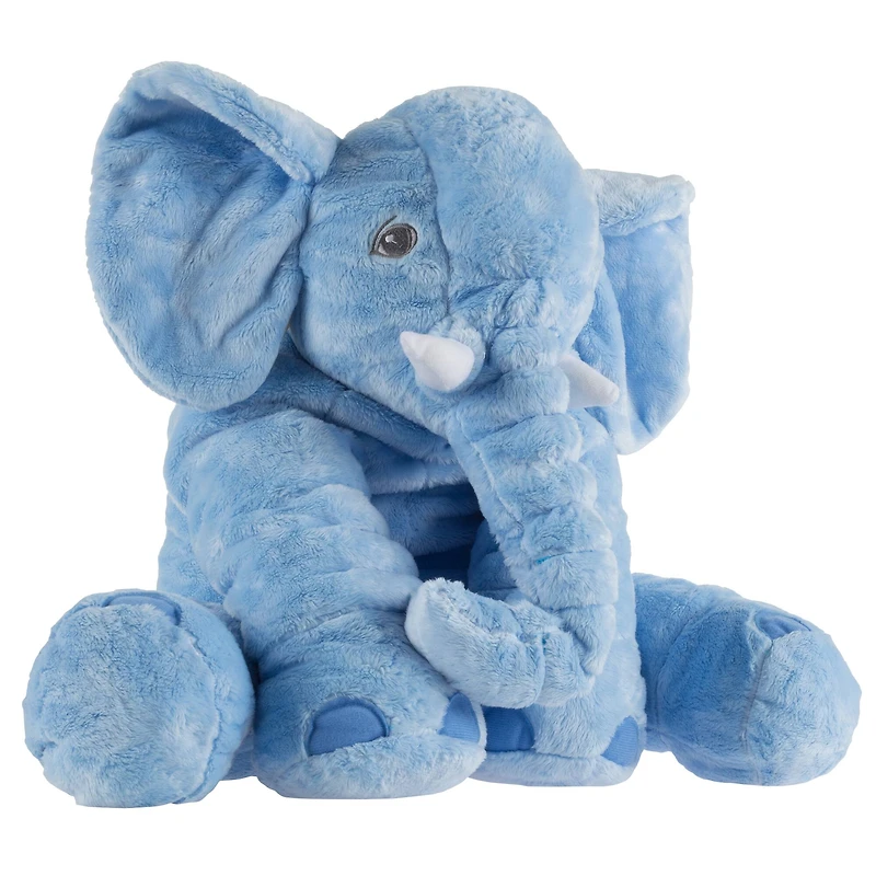 Toy Time Blue Stuffed Elephant Plush Friend