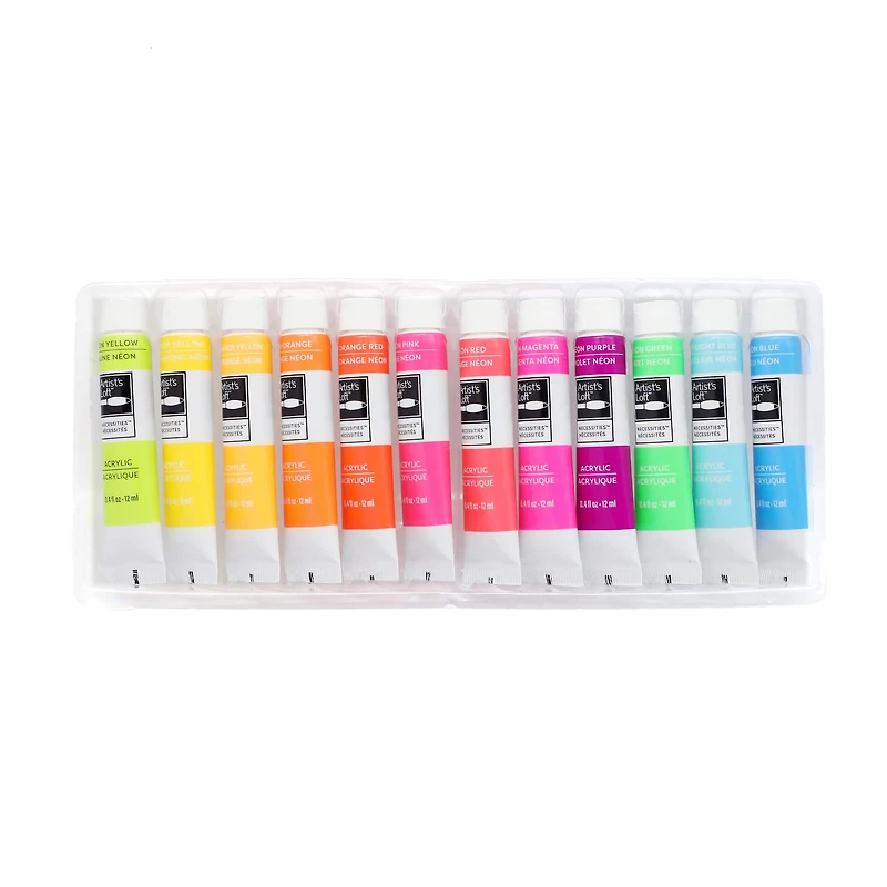 12 Packs: 12 ct. (144 total) Neon Acrylic Paints by Artist's Loft™ Necessities™