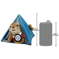 Design Toscano 6" Backyard Camper Squirrel Solar Statue