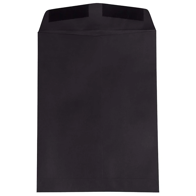 JAM Paper 9" x 12" Smooth Black Open End Catalog Envelopes, 100ct.