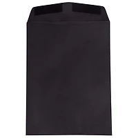 JAM Paper 9" x 12" Smooth Black Open End Catalog Envelopes, 100ct.