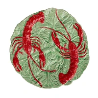 Hello Honey® 10.25" Red & Blue Lobster Feast Stoneware Plates, 6ct.