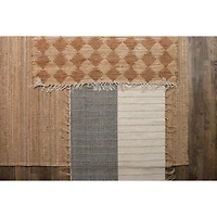 Hello Honey® Black & Natural Woven Cotton & Jute Rug, 7ft. x 5ft.