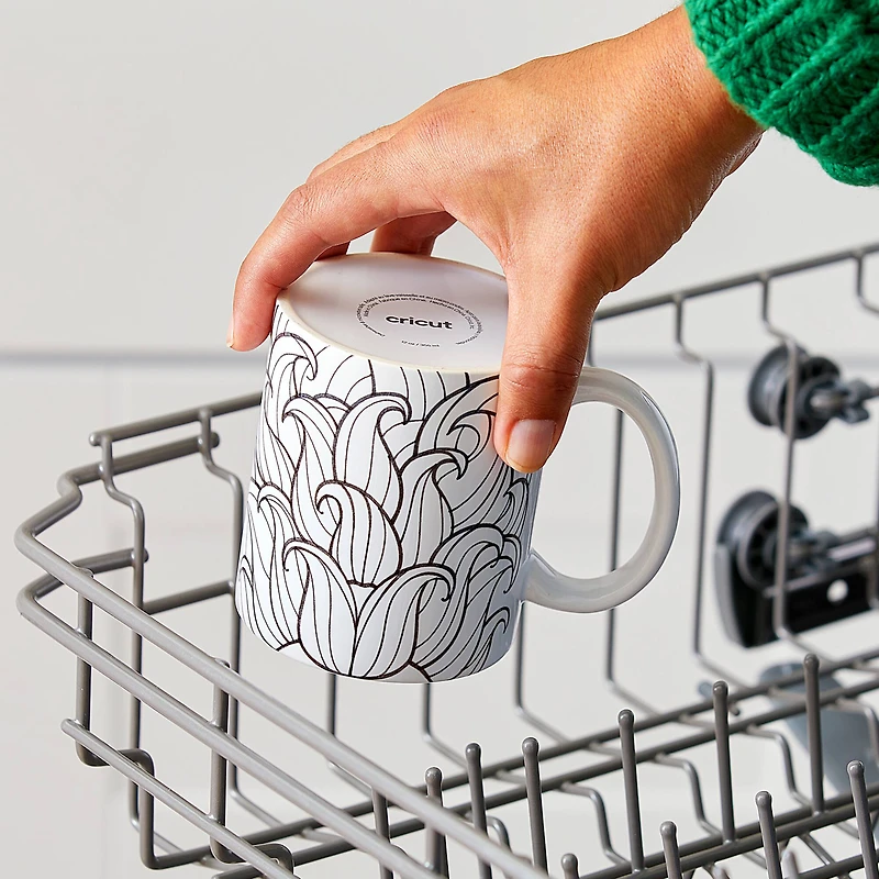 8 Pack: Cricut® 15oz. White & Gray Ceramic Mug Blank