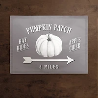 Gray Pumpkin Patch Polyester Twill Placemat