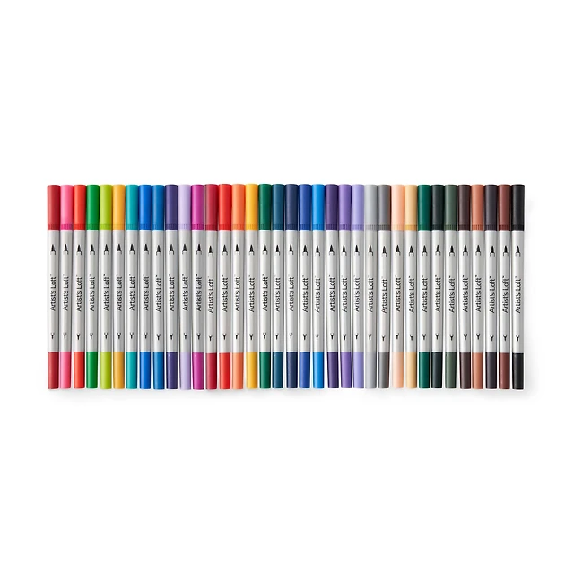 Artists Loft Dual Tip Mild Color Highlighter Markers by Artist's