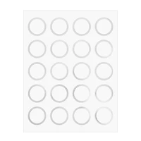 Silver Border Round Label Stickers by Recollections™