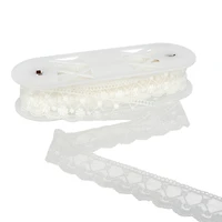 2" White Floral Embroidered Lace Trim by Celebrate It®