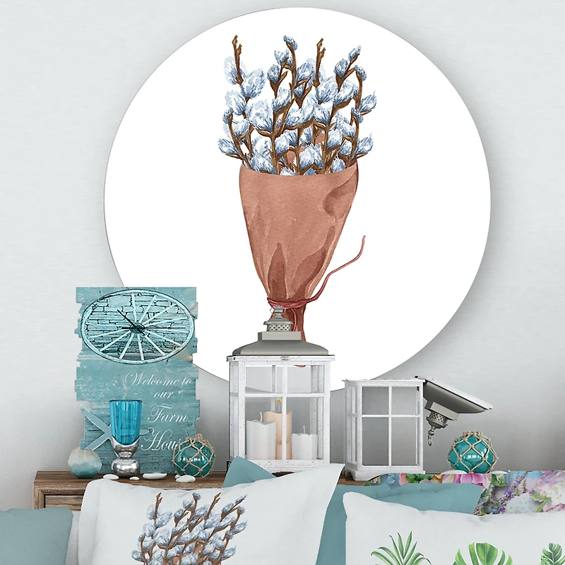 Designart - Bunch of Pussy Willow Twigs I