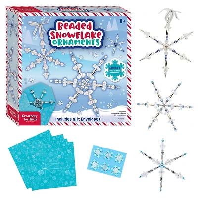 Creativity for Kids® Beaded Snowflake Ornaments