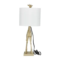 23" Gold Eclectic Accent Lamp