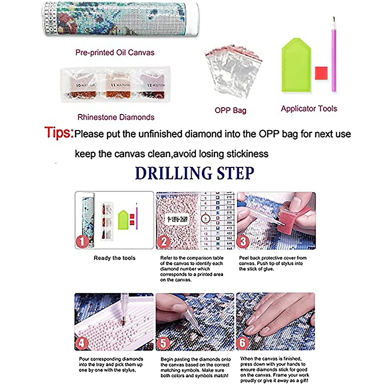 Sparkly Selections Dwarfs Glow in the Dark Diamond Art Kit