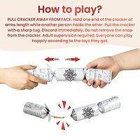 Glitzhome® 12" Christmas Snowflake Party Cracker with Gift Contents, 6ct.