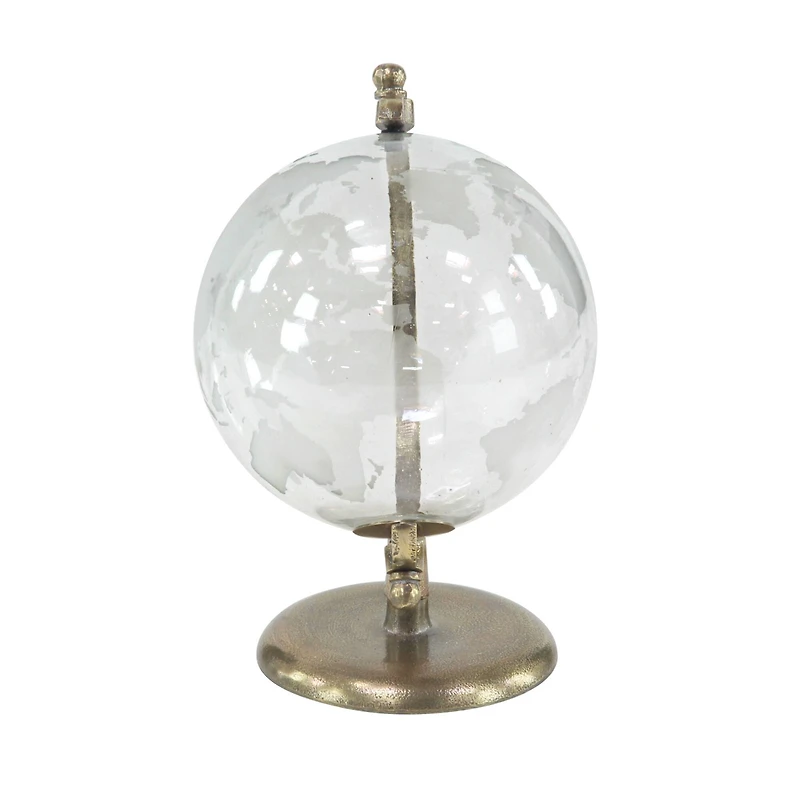 12" White Aluminum Globe