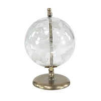 12" White Aluminum Globe