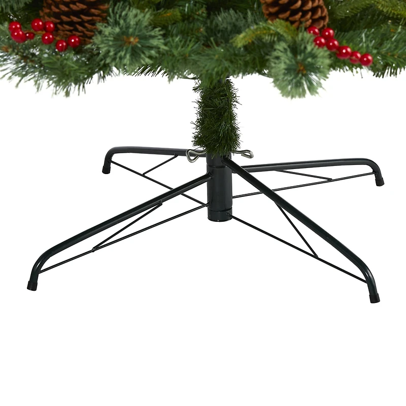 9ft. Pre-Lit Norway Mixed Pine Artificial Christmas Tree, Clear LED Lights