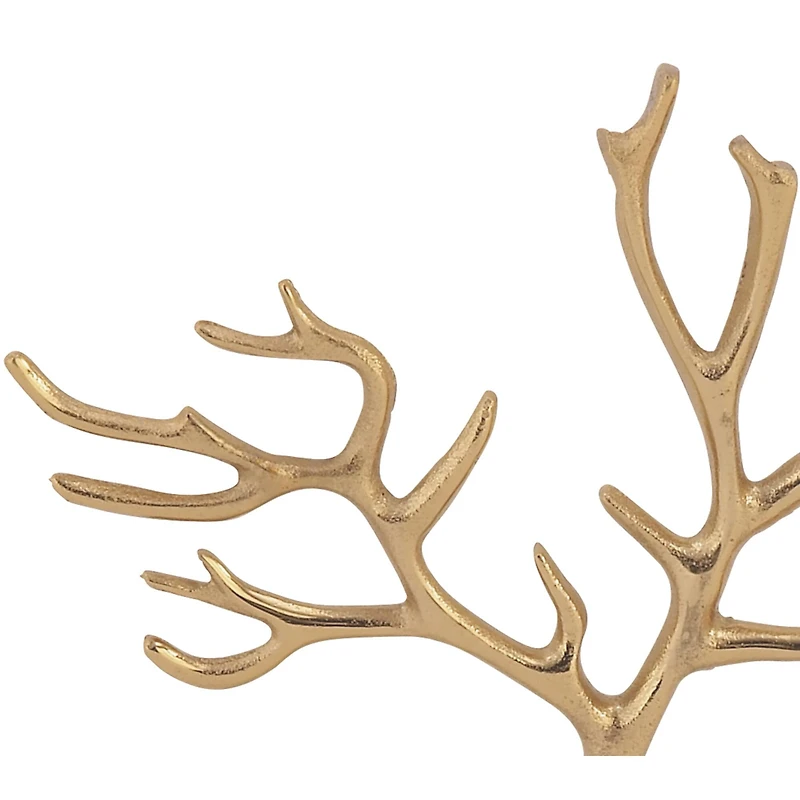 CosmoLiving by Cosmopolitan 10" Gold Marble Jewelry Stand