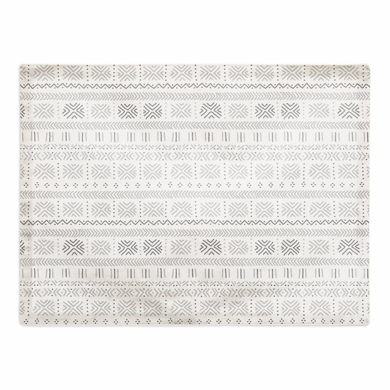 Gray Mudcloth 18" x 14" Cotton Twill Placemat