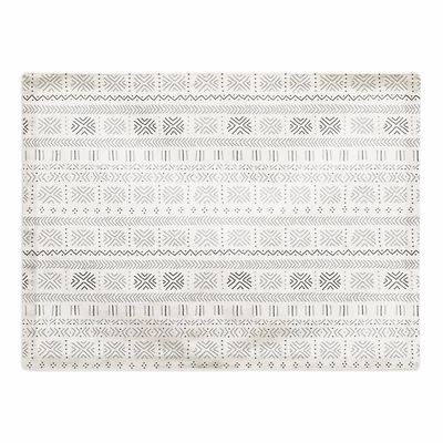 Gray Mudcloth 18" x 14" Cotton Twill Placemat