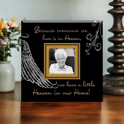 Because Someone We Love 4" x 4" Frame with Easel