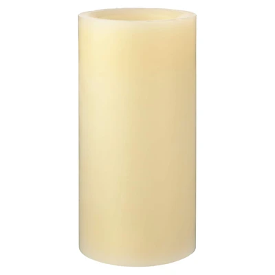 3" x 6" Cream LED Wax Pillar Candle by Ashland®