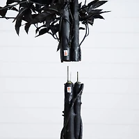 6ft. Artificial Halloween Black Maple Tree with Natural Trunk