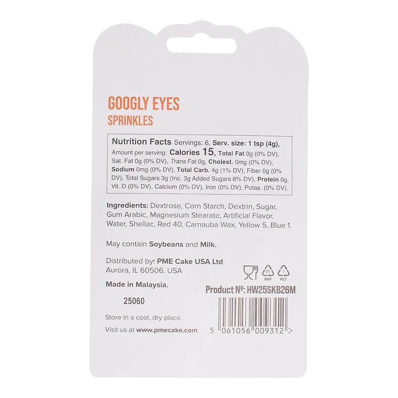 PME Cake Sweet Street® Googly Eyes Sprinkles