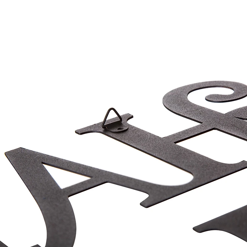 Glitzhome® Black Metal Happy Halloween Wall Sign