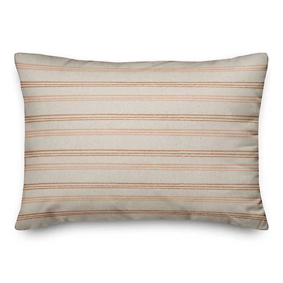 Rust Loose Lines 14" x 20" Throw Pillow