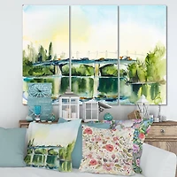 Designart - Landscape With Old Bridge In The Countryside