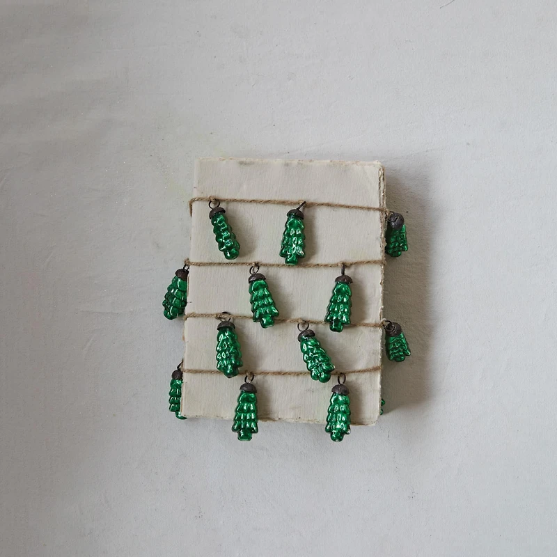 Hello Honey® 6ft. Embossed Mercury Glass Tree Ornament Garland on Jute String