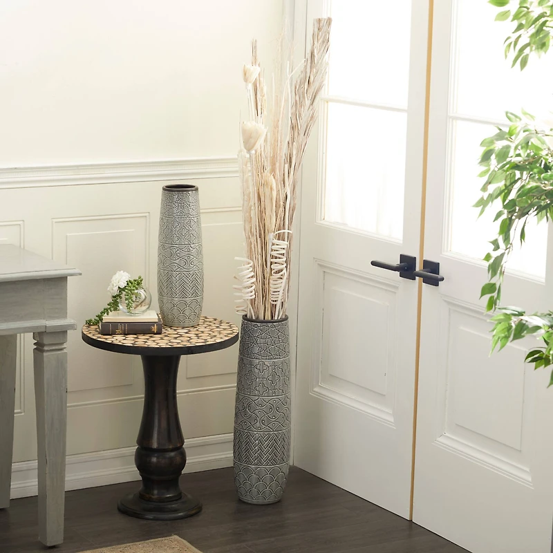 Set of 2" Brown Wood Natural Foliage, 7" x 56"