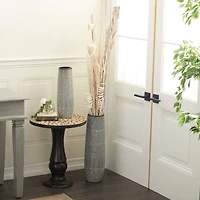 Set of 2" Brown Wood Natural Foliage, 7" x 56"