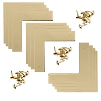 Dritz Home Brass Smooth Campaign Hardware Corners