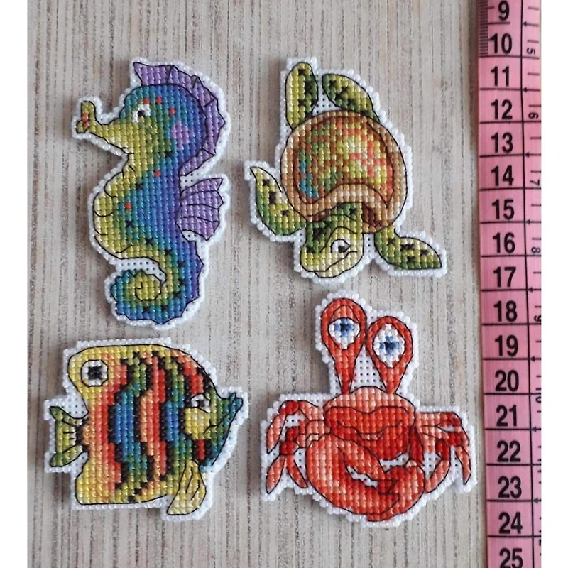 MP Studia Sea Dwellers Plastic Canvas Counted Cross Stitch Kit
