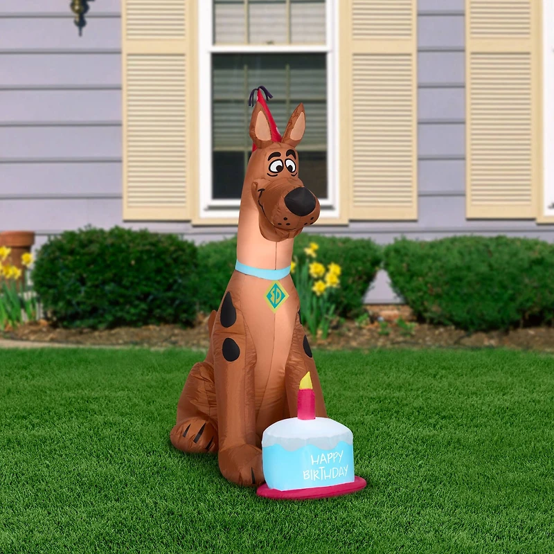 3.5ft. Airblown® Inflatable Birthday Scooby