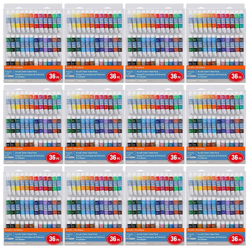 12 Packs: 36 ct. (432 total) Acrylic Paint Value Pack by Artist's Loft™ Necessities™