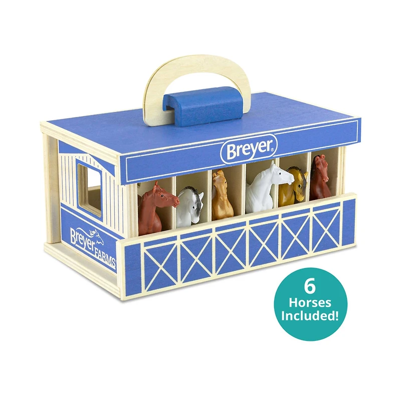 Reeves Breyer Horses Breyer Farms Wooden Stable Play Set