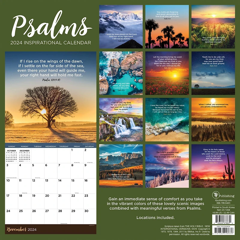 TF Publishing Psalms Wall Calendar