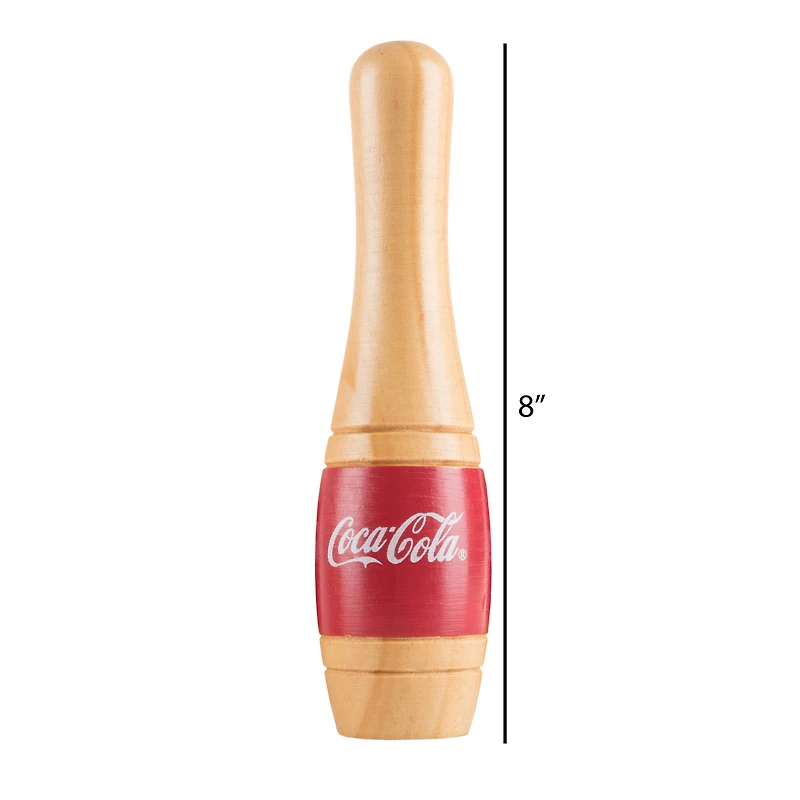Toy Time Coca-Cola Indoor & Outdoor Wooden Bowling Set