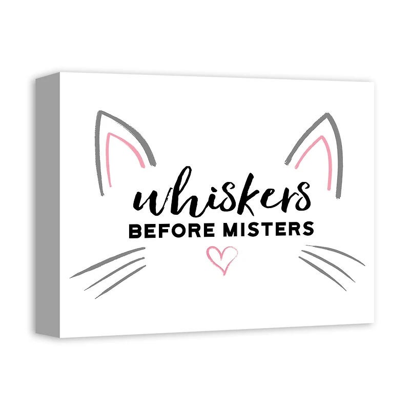 Whiskers Before Misters Canvas Wall Art