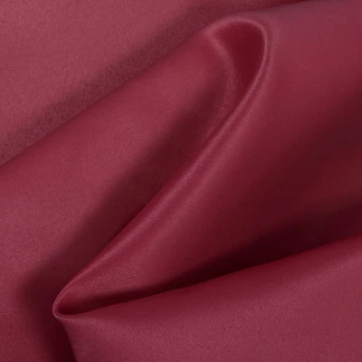Burgundy Matte Satin (Peau de Soie)