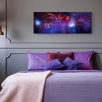 American Art Décor™ 48" NASA Milky Way Galaxy Glossy Lacquer Canvas Art Print Panel