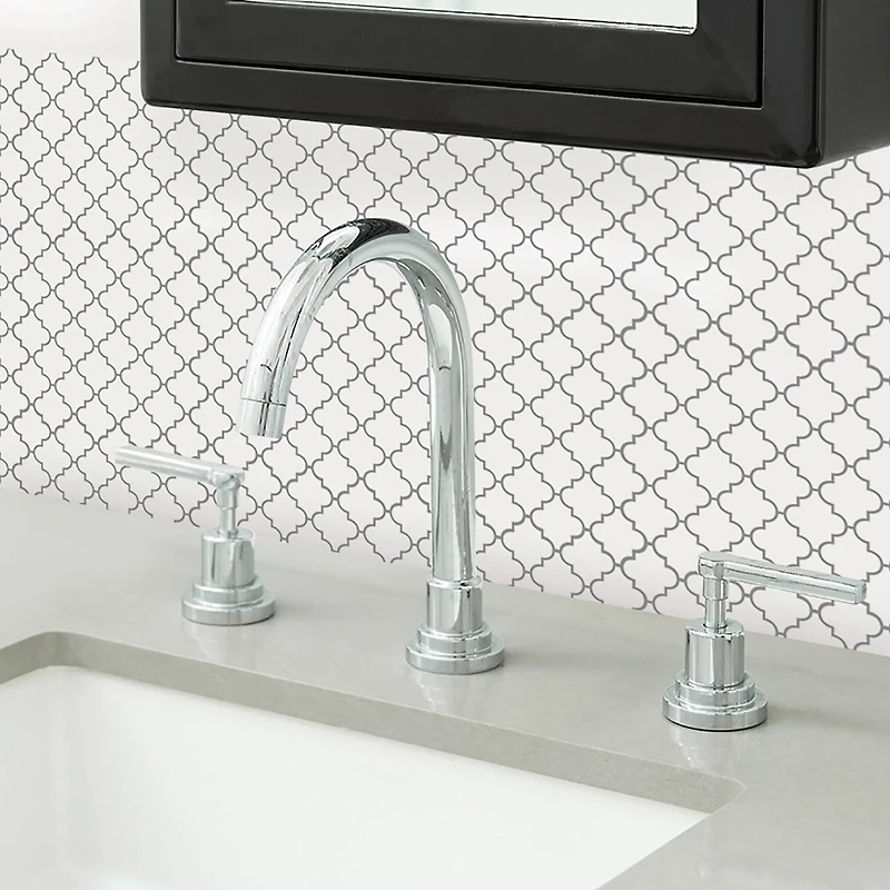 InHome Quatrefoil Peel & Stick Backsplash Tiles