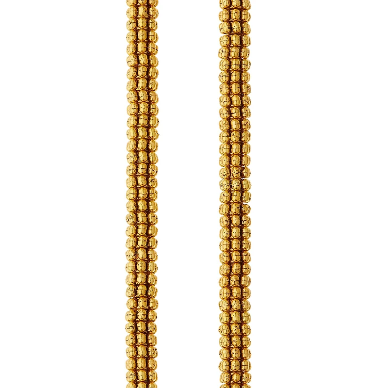 12 Pack: Gold Bumpy Metal Rondelle Beads, 8mm by Bead Landing™