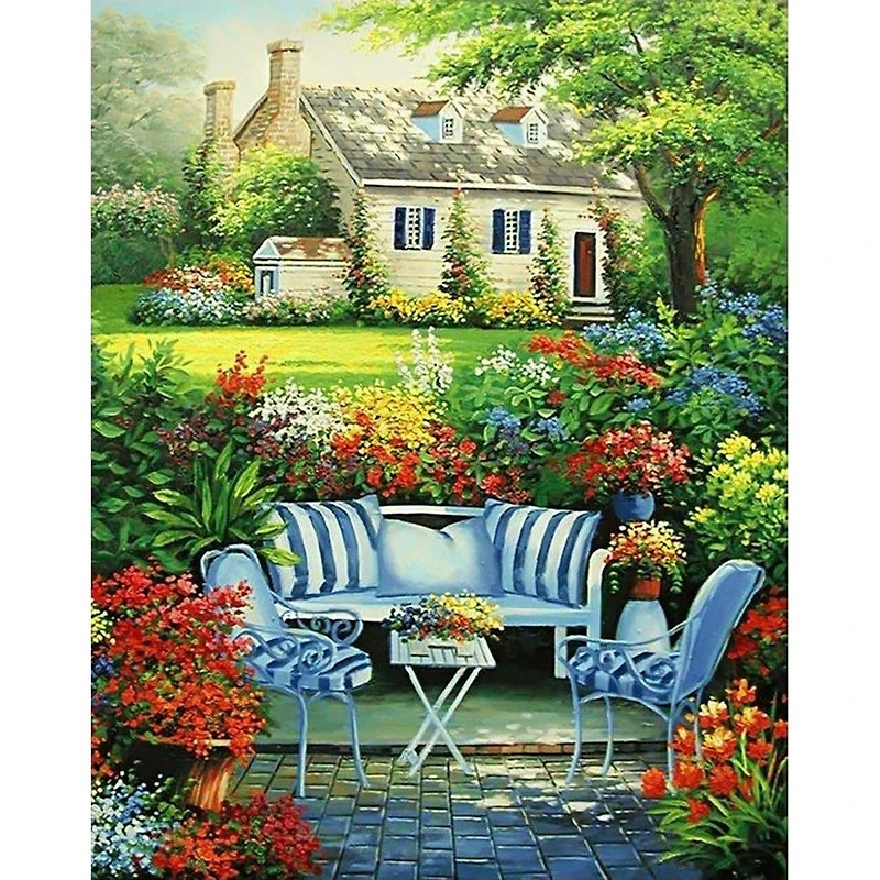 Wizardi Flower Garden Diamond Painting Kit