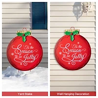 Glitzhome® 3ft. Large Metal Ornament Yard Stake