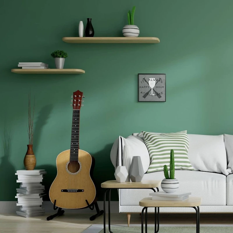 Stupell Industries Happy Hour Wall Accent with Ebony Frame